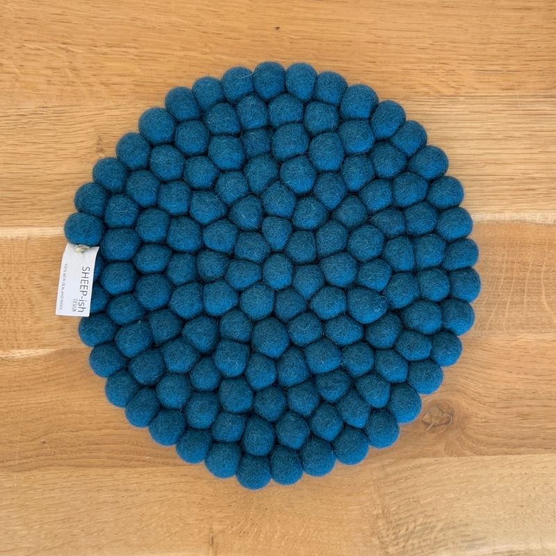 Felt Ball Pot Stand - Teal | SHEEP-ish