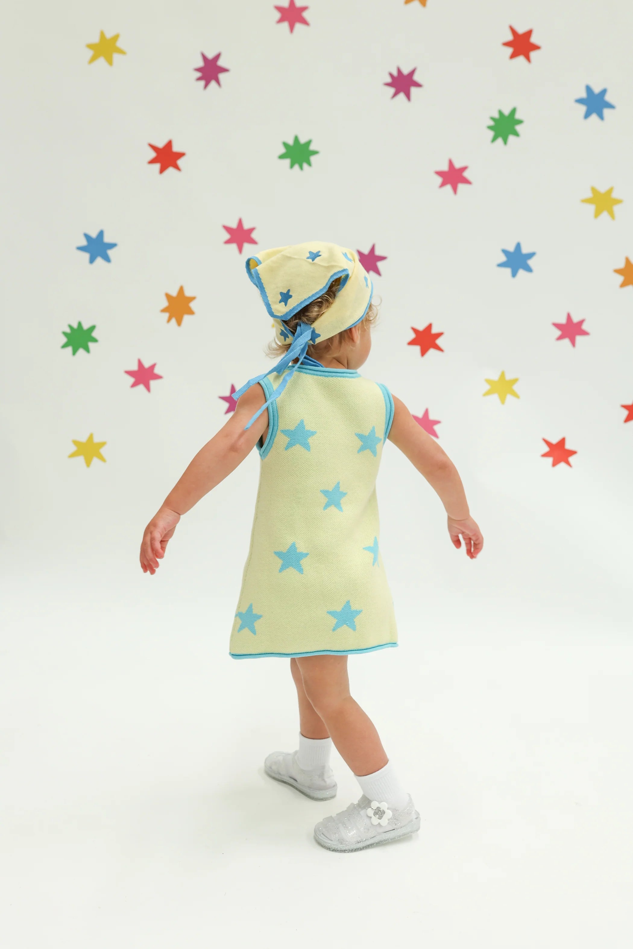 Stars Align Dress - Yellow + Blue | Sunday Siblings