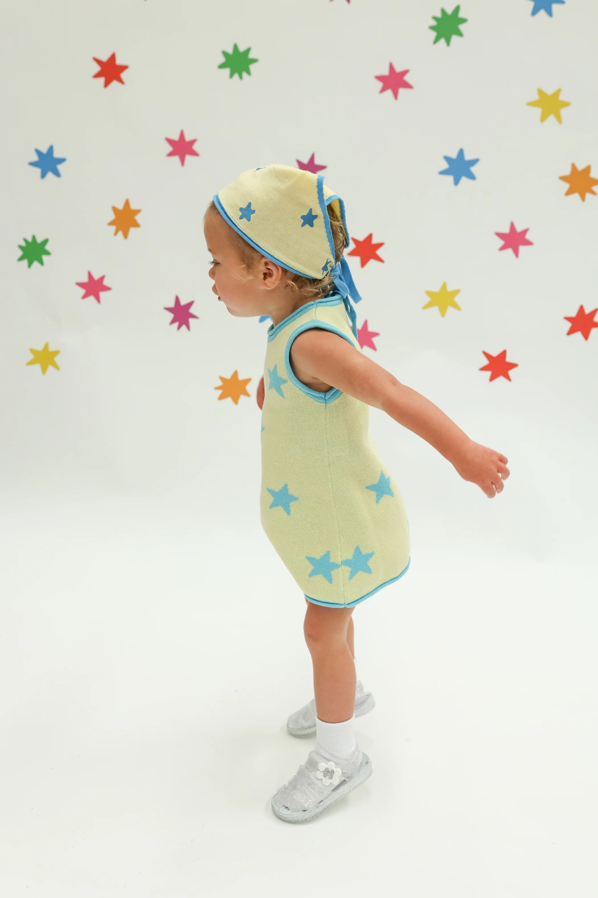 Stars Align Dress - Yellow + Blue | Sunday Siblings