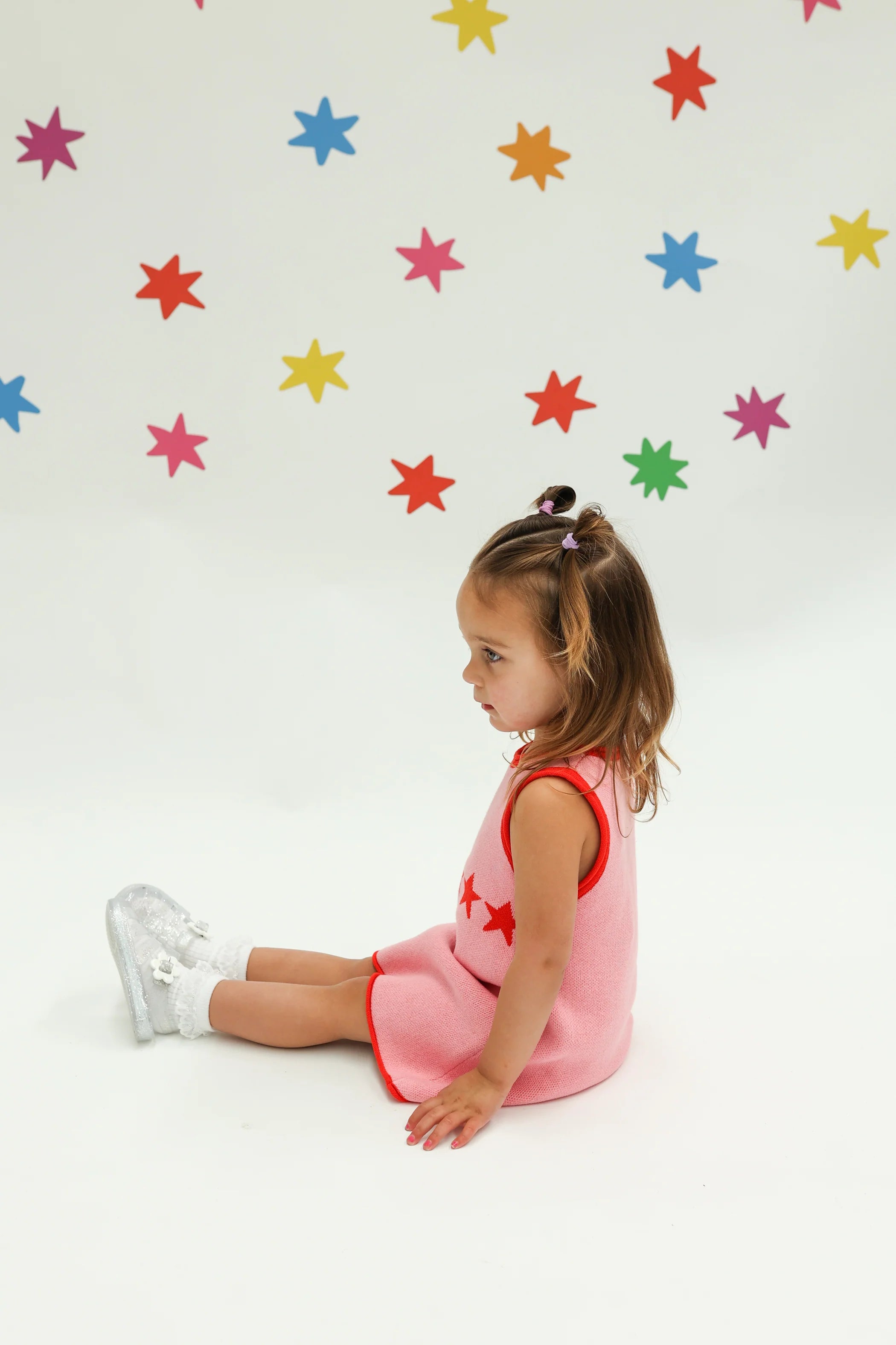 Stars Align Dress - Pink + Red | Sunday Siblings