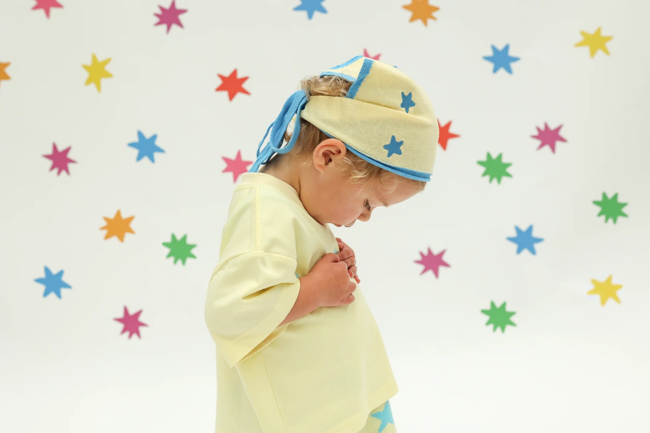 Stars Align Tee - Yellow + Blue | Sunday Siblings