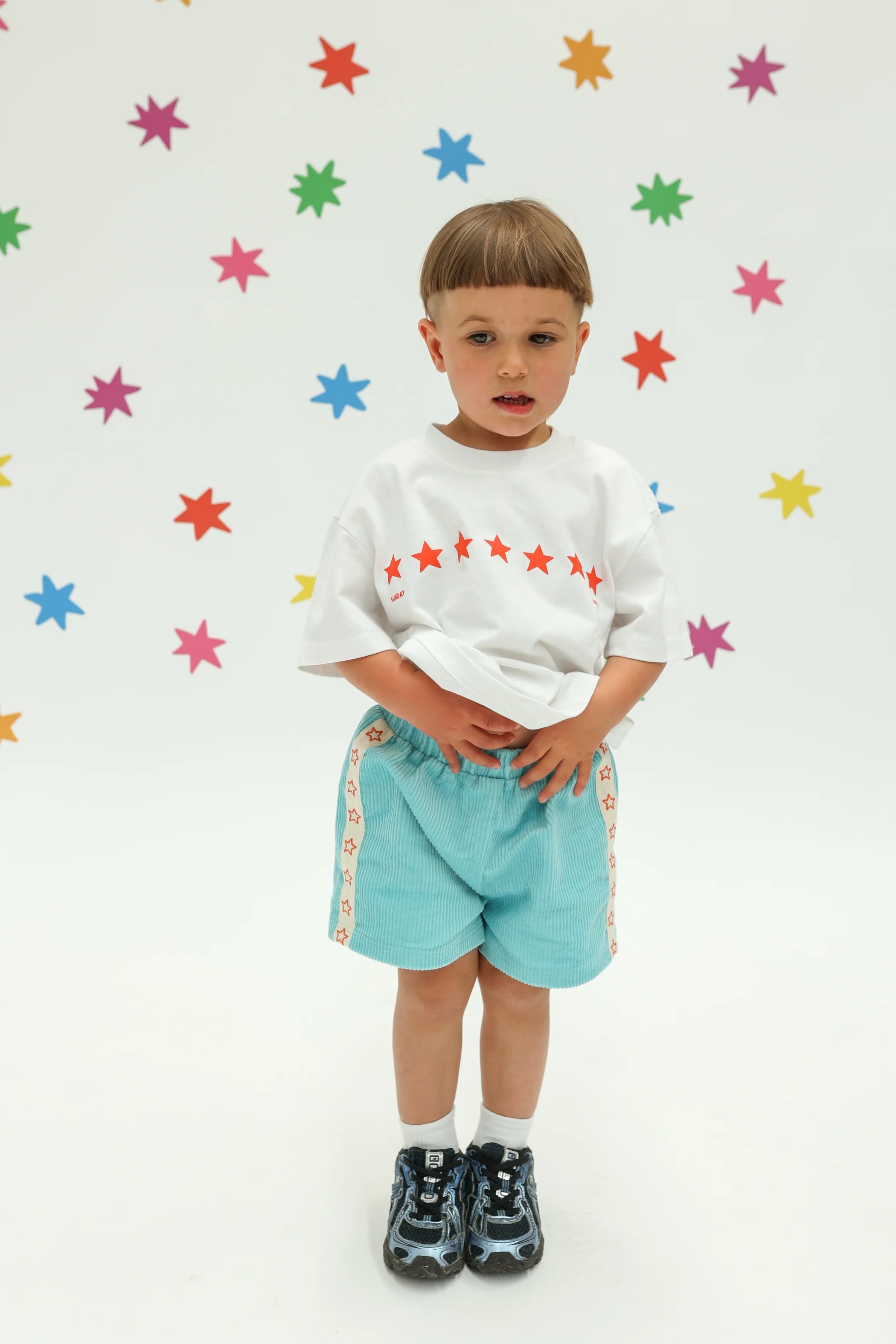 Playtime Cord Shorts - Light Blue | Sunday Siblings
