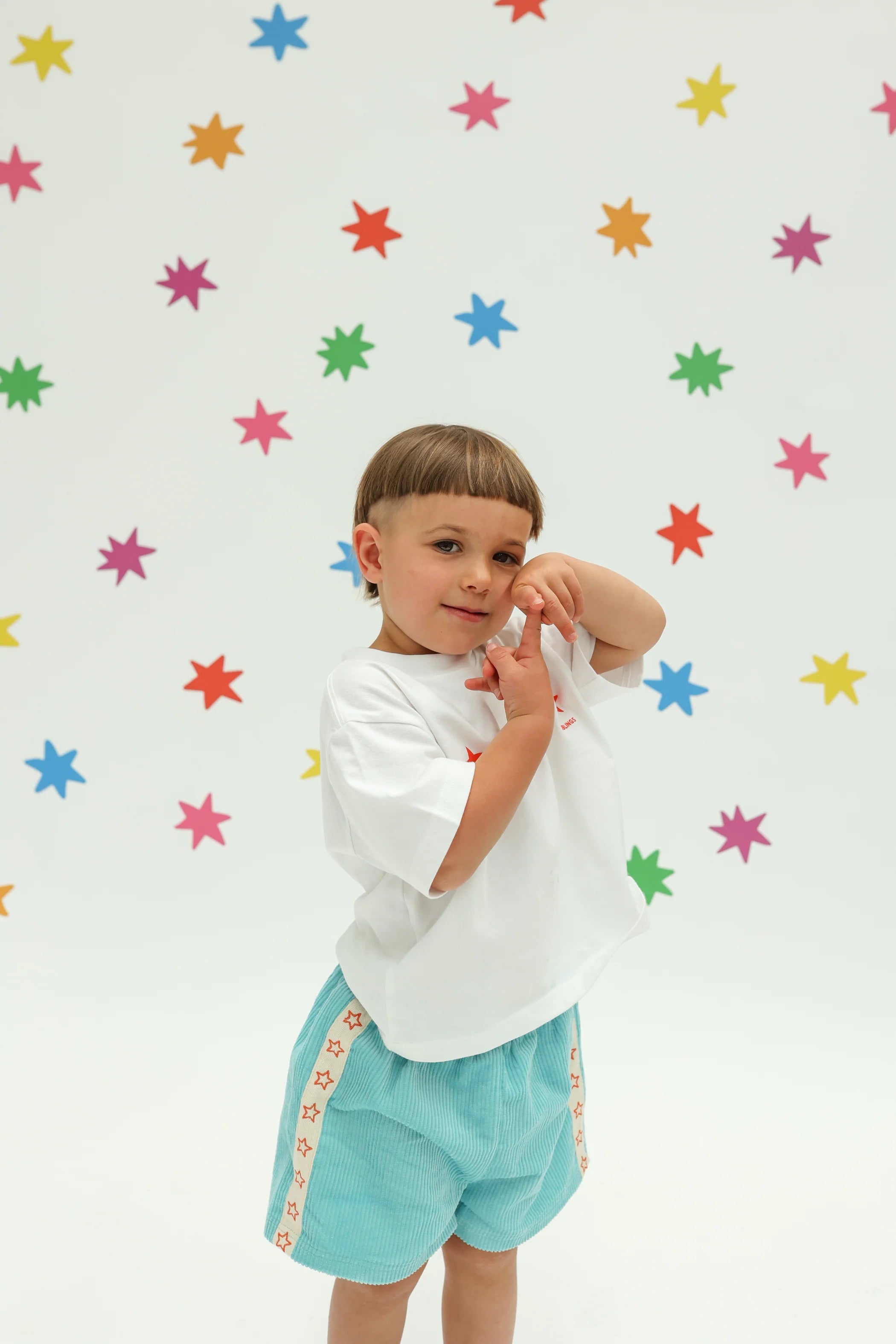 Playtime Cord Shorts - Light Blue | Sunday Siblings