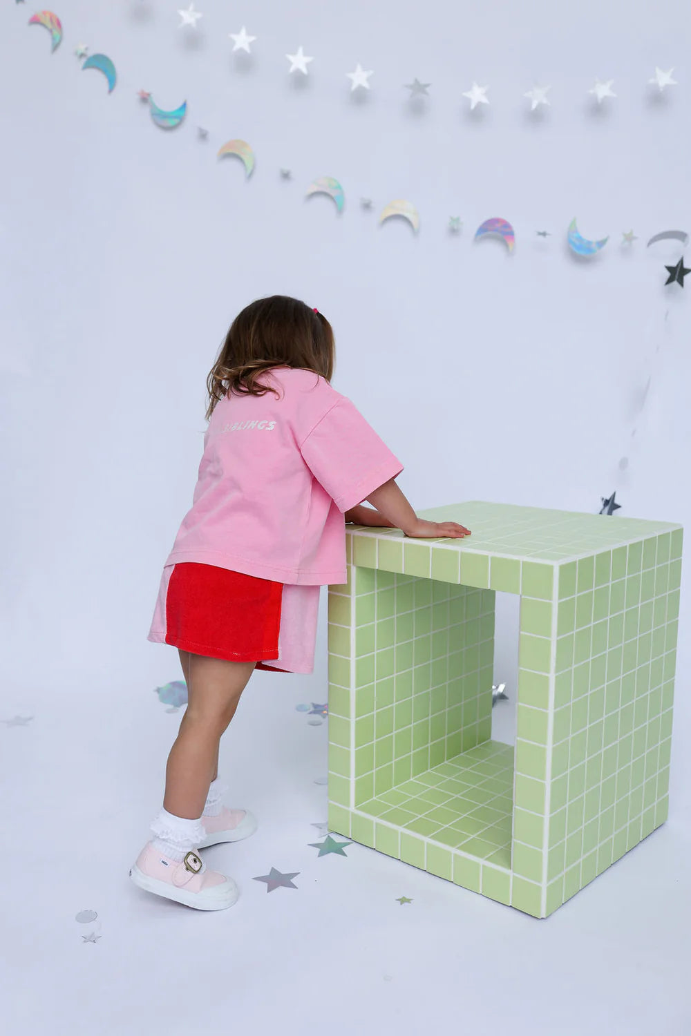 Lunar Dress - Red + Pink | Sunday Siblings