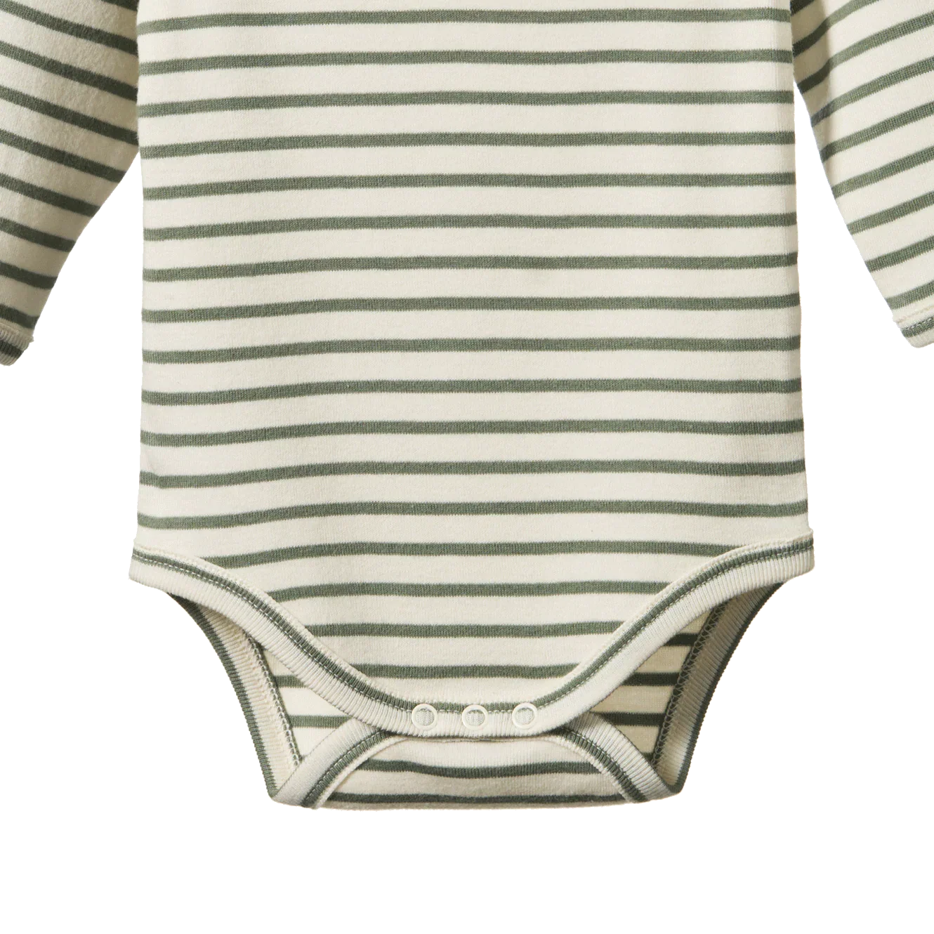 LONG SLEEVE BODYSUIT - Nettle Sailor Stripe | Nature Baby
