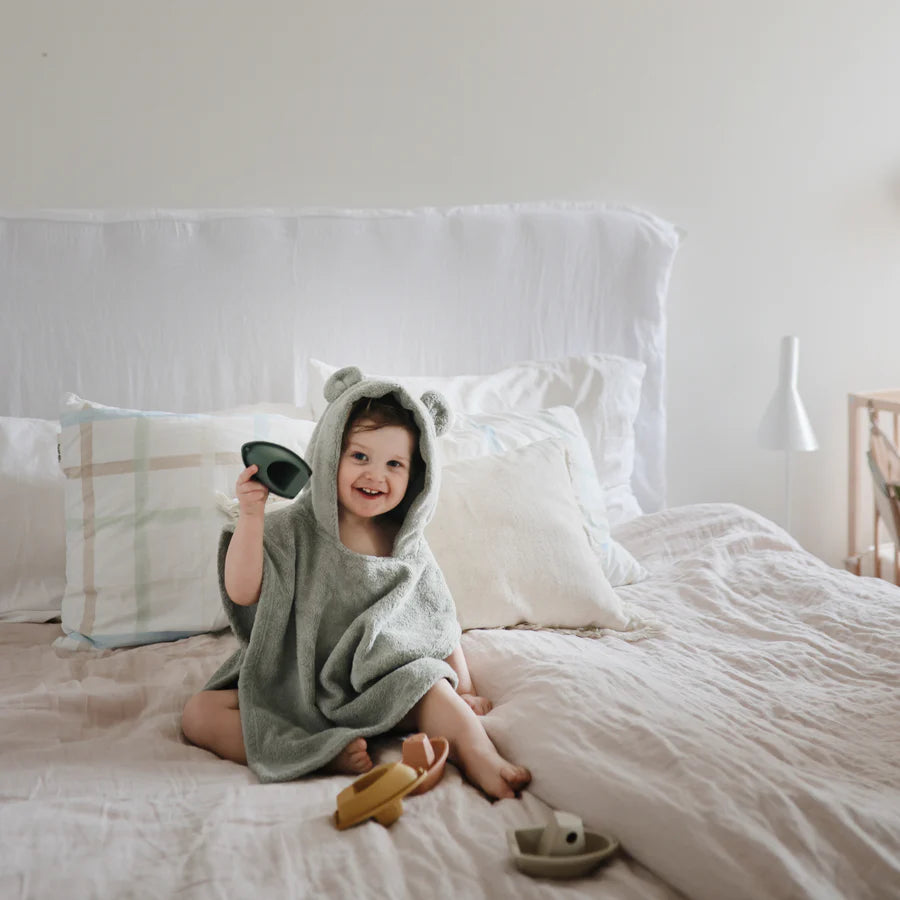 Poncho Towel Bear - Moss | Mushie