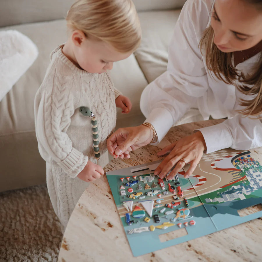 Reusable Sticker Set - Race Cars | Mushie