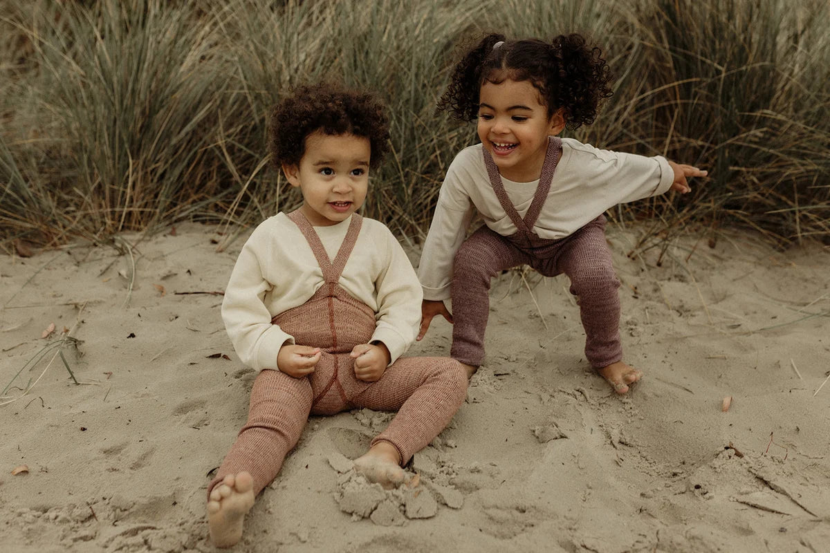 Footless Cotton Tights - Salted Caramel | Silly Silas