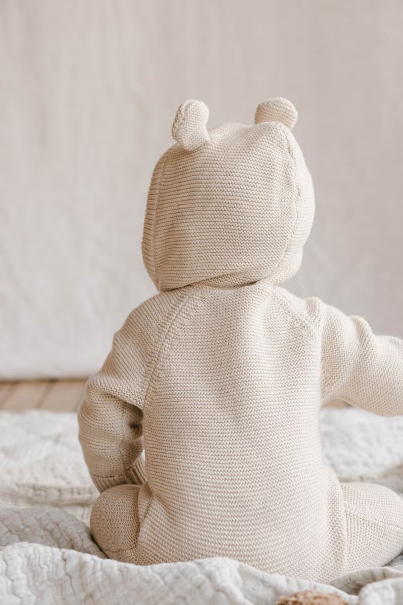 Jack Playsuit - Oatmeal Marle | Jamie Kay