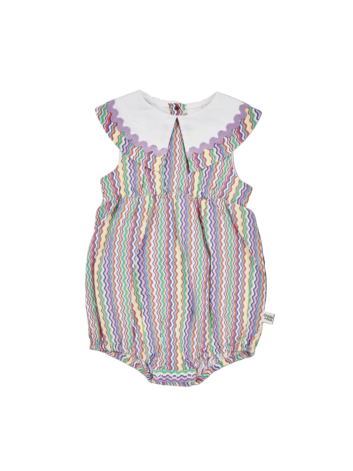 Ric Rac Ava Collared Romper | Goldie + Ace