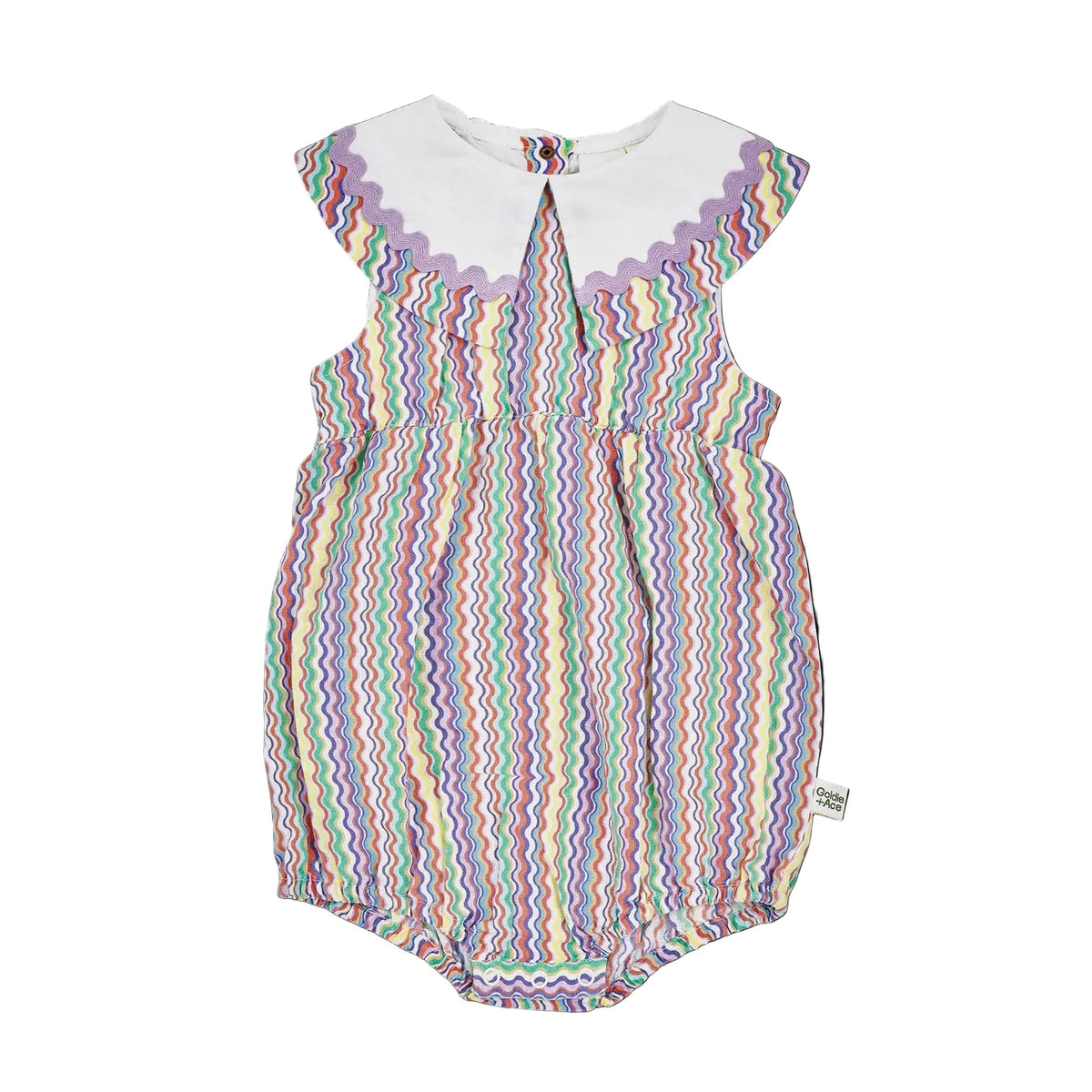 Ric Rac Ava Collared Romper | Goldie + Ace