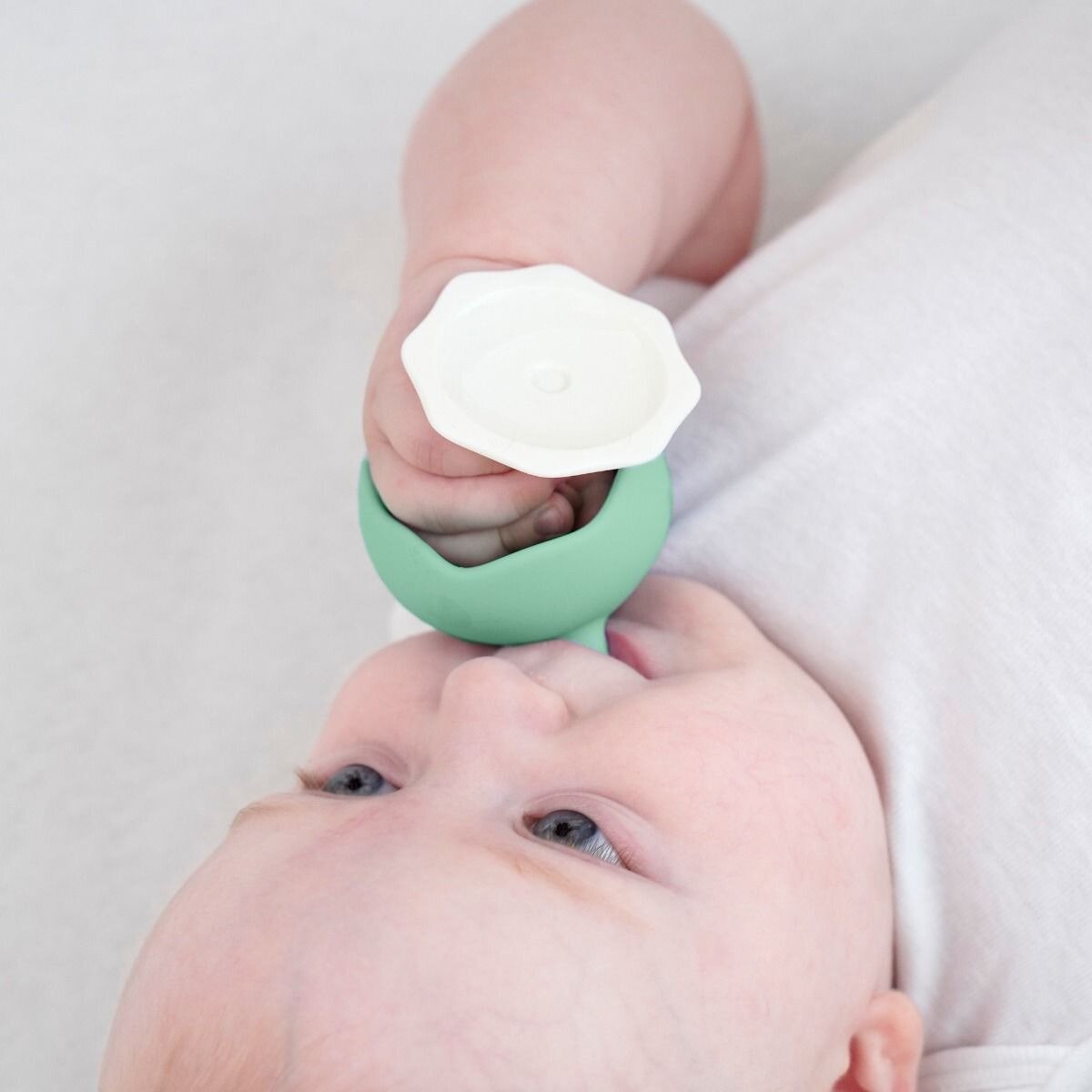 Mushroom Teether - Eucalyptus | Mombella