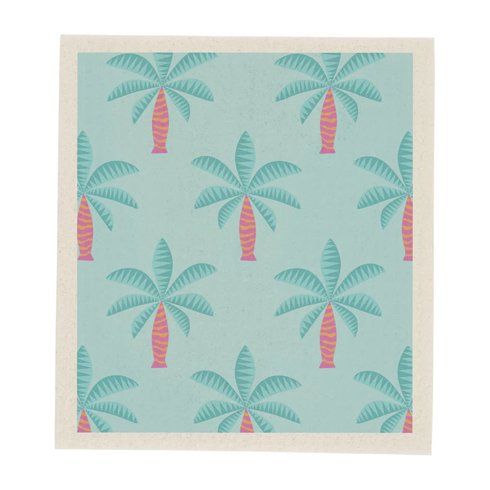 Swedish Style Dish Cloths - Set of 2 - Fiesta Bird/Fiesta Palm | Annabel Trends