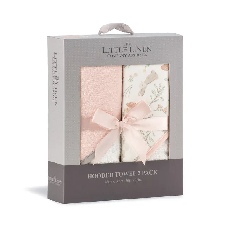 Hooded Towel 2PK - Harvest Bunny | The Little Linen Company