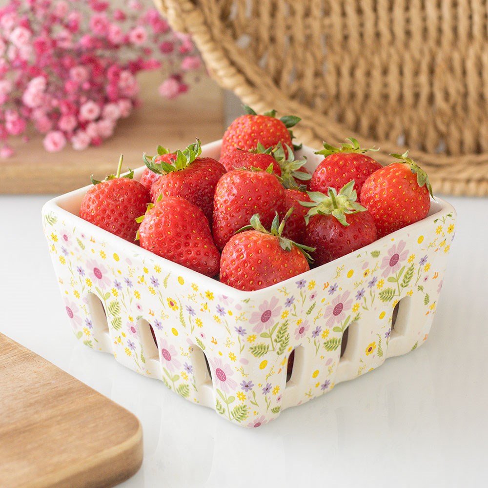 Ceramic Print Basket | Daisy & Duck