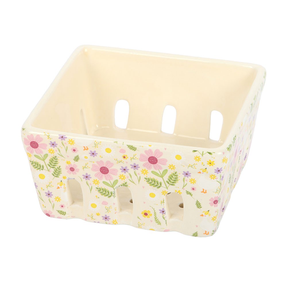 Ceramic Print Basket | Daisy & Duck