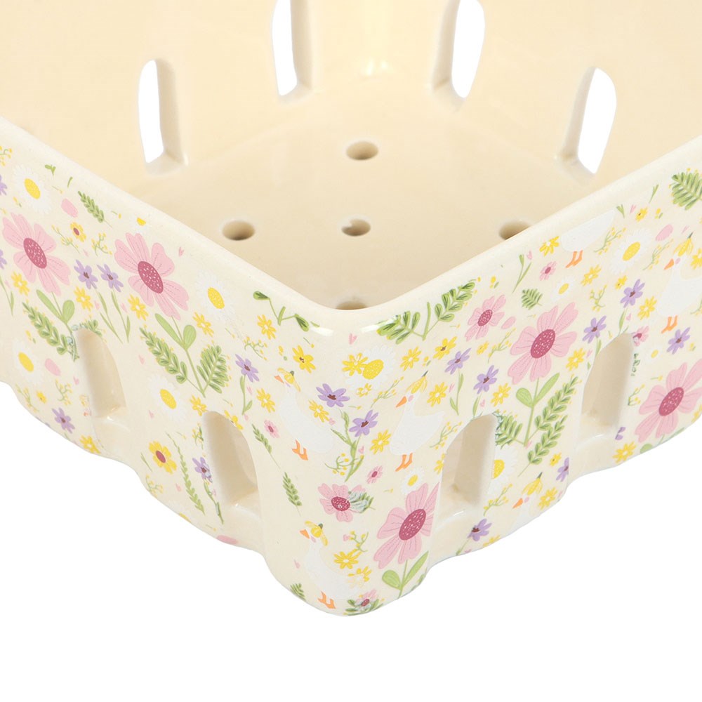 Ceramic Print Basket | Daisy & Duck