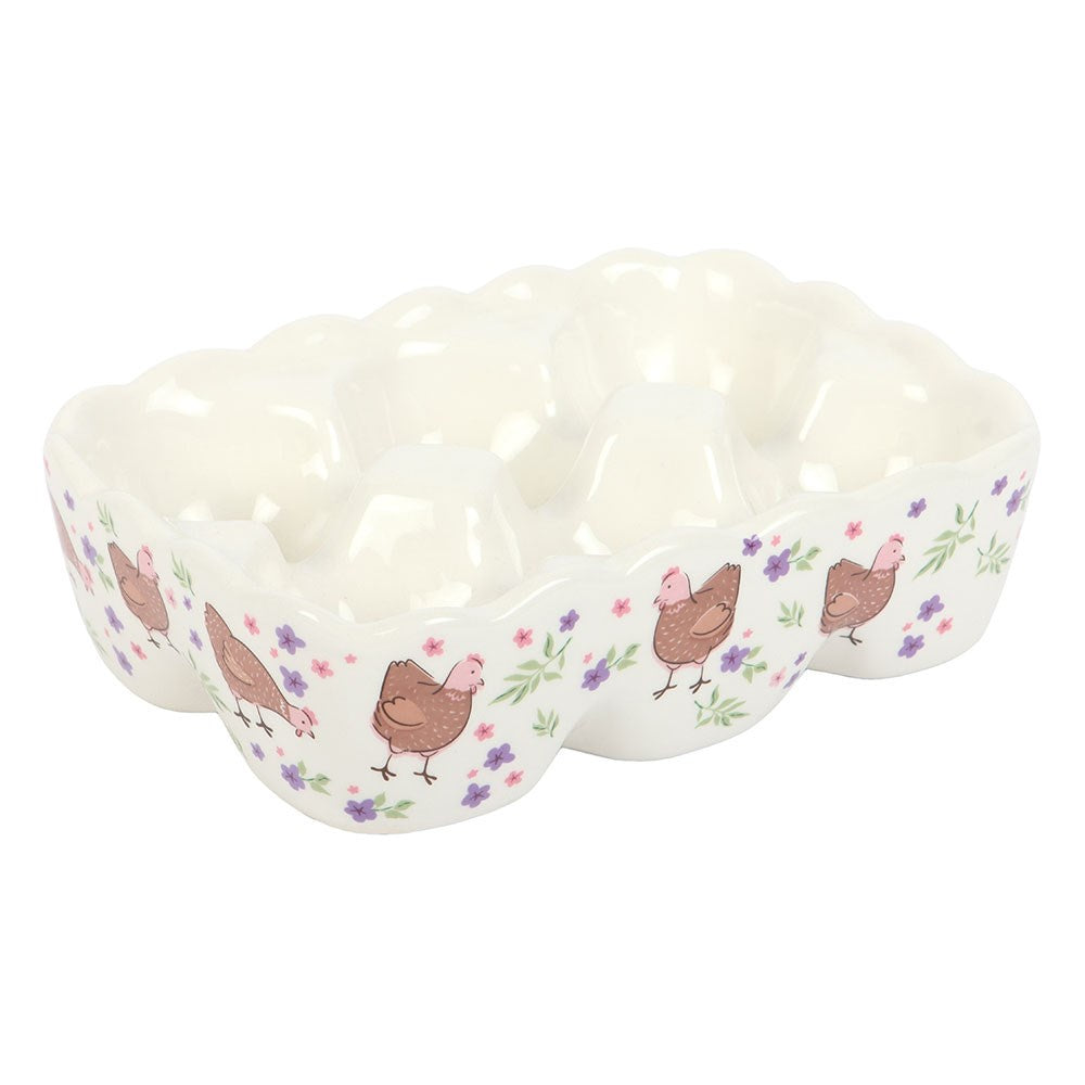 Egg Holder - Floral Print | Floral Hen