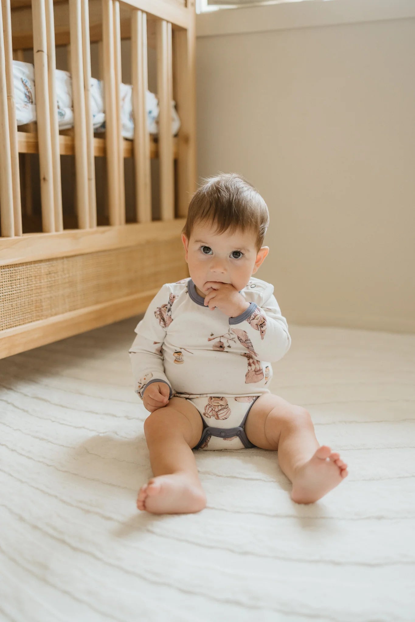 Long Sleeve Bodysuit || Honey Bears | Confetti Kidz