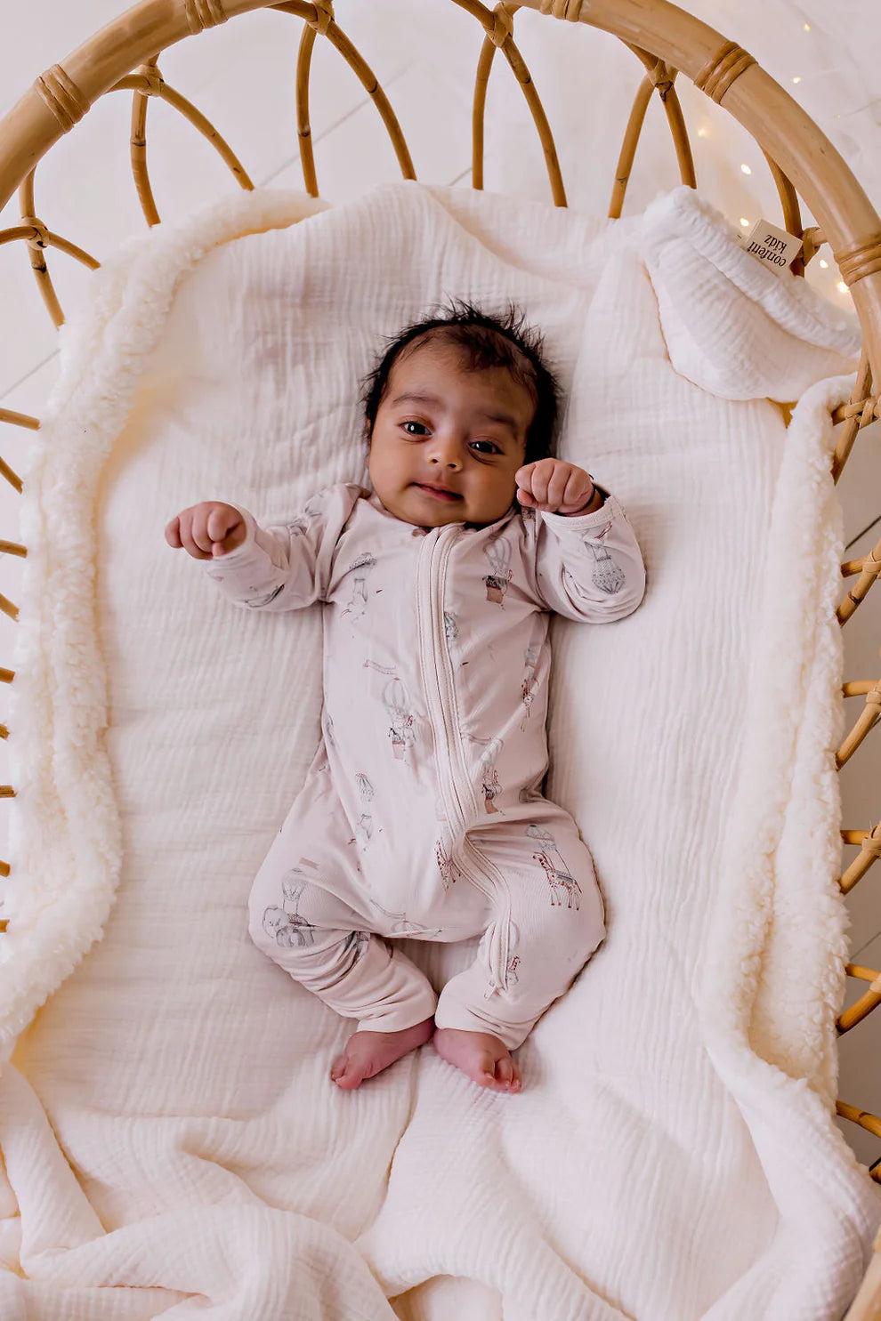 Bamboo Zipsuit || Bonjour | Confetti Kidz