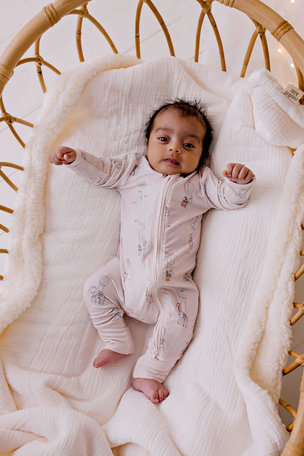 Bamboo Zipsuit || Bonjour | Confetti Kidz