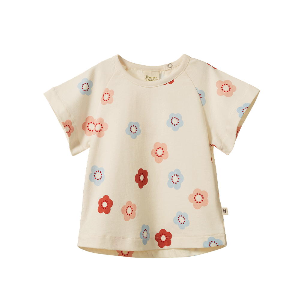 JUNIPER TEE - Flora Stamp Print | Nature Baby