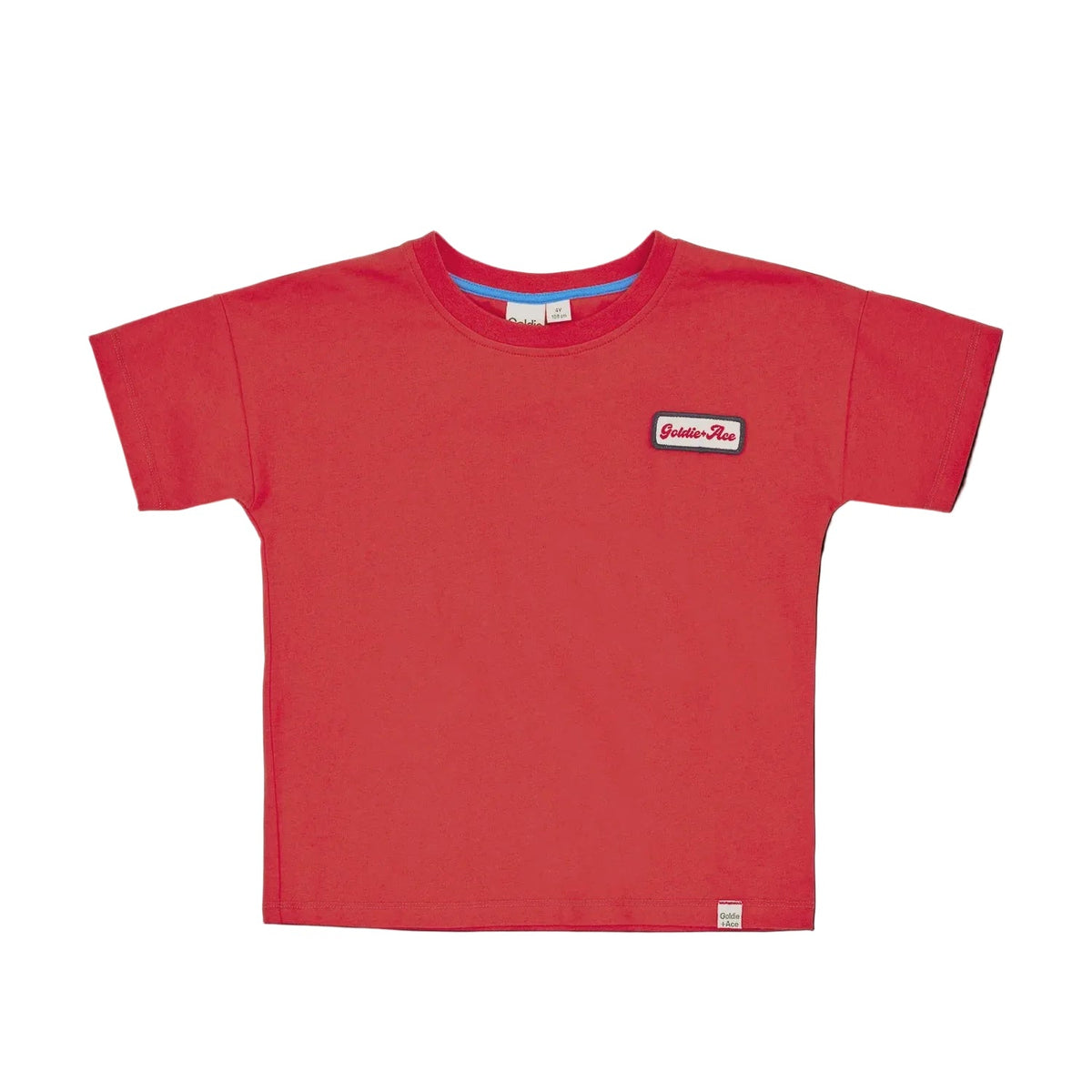 Contrast Stitch Logo T-Shirt - Rust | Goldie + Ace