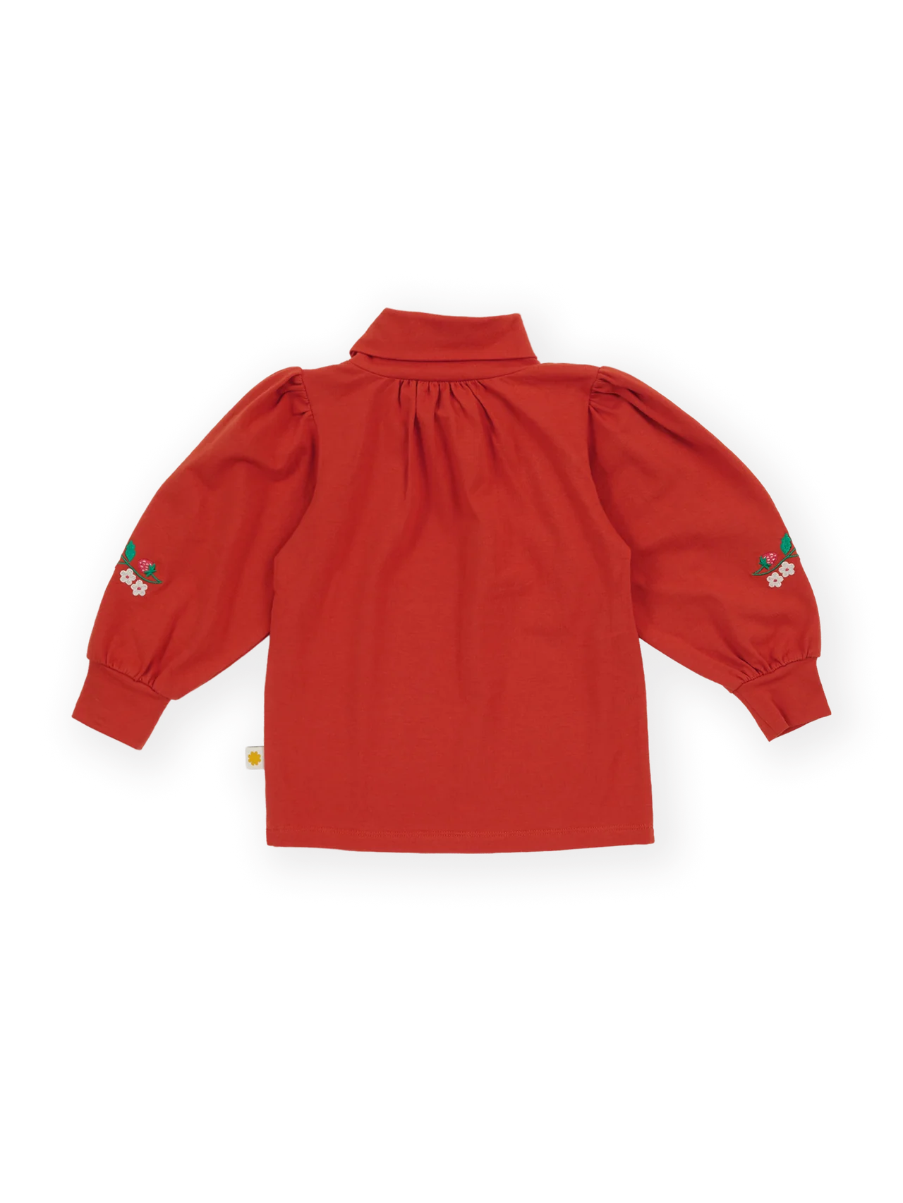 Sofia Strawberry Puff Sleeve Skivvy | Goldie and Ace