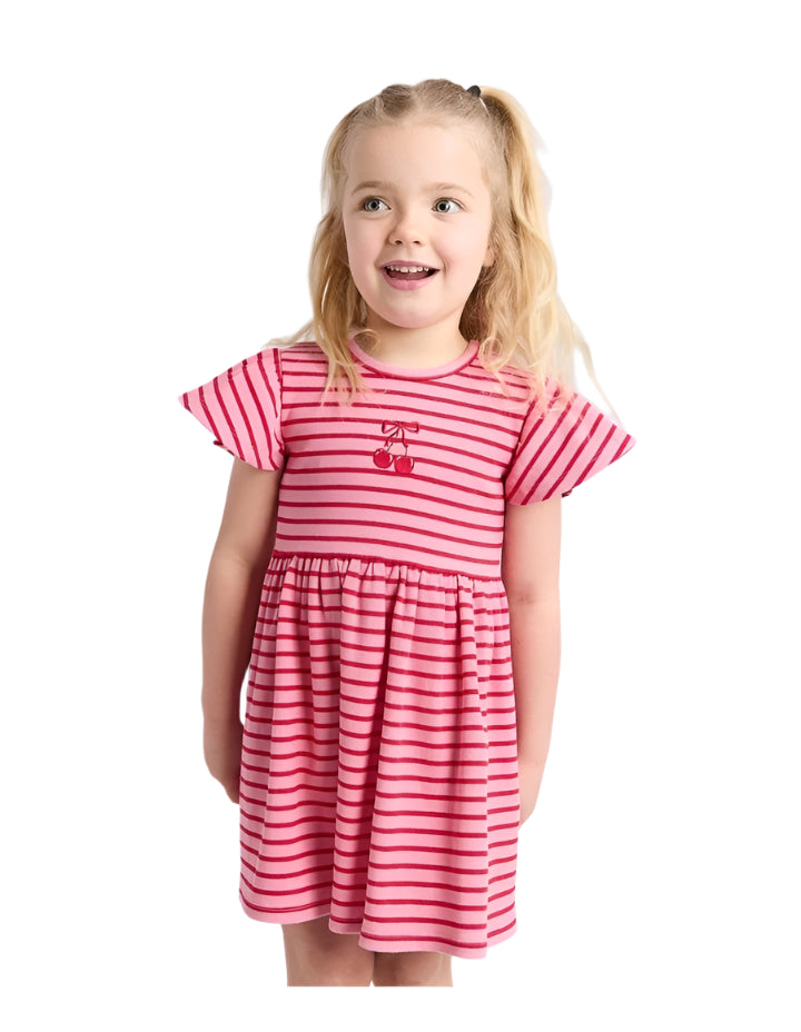 Betty Rib Dress || Pink | Eve Girl