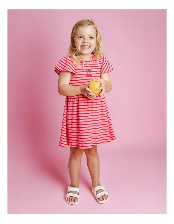 Betty Rib Dress || Pink | Eve Girl