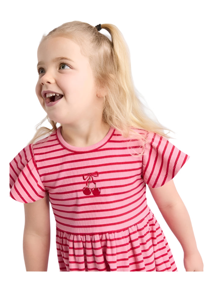 Betty Rib Dress || Pink | Eve Girl