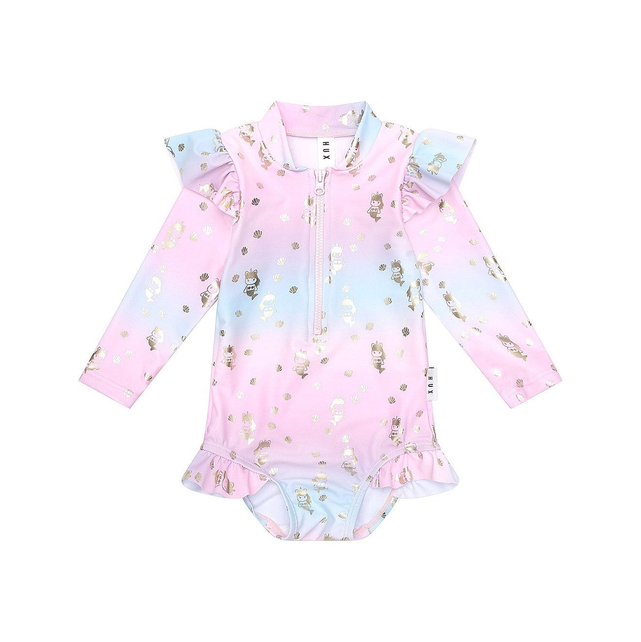MERCORN SHELL ZIP SWIMSUIT | Huxbaby