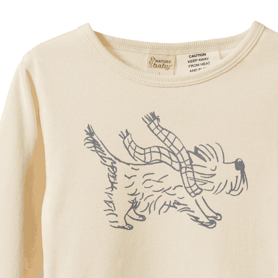 2PC LONG SLEEVE PYJAMAS - Franklin Print | Nature Baby