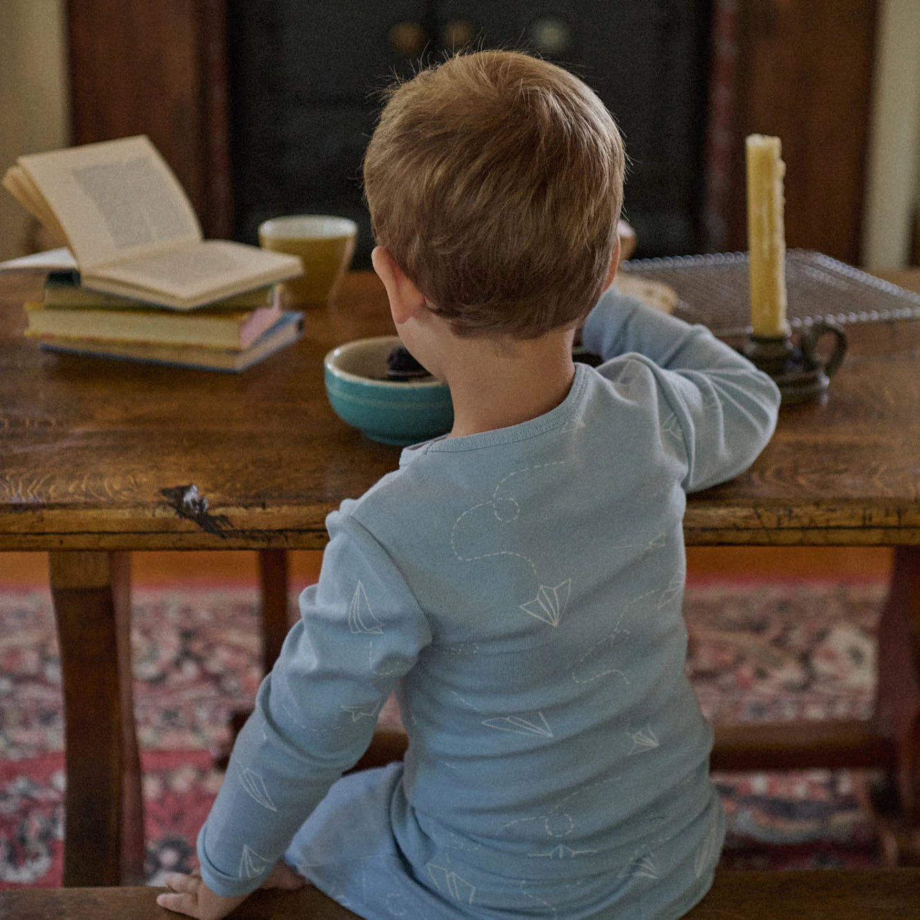 2PC LONG SLEEVE PYJAMAS - Paper Planes Print | Nature Baby