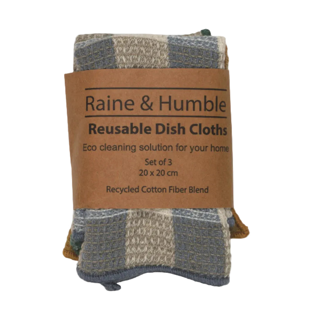 Double Check Waffle Dish Cloths - Pack of 3 | Raine & Humble