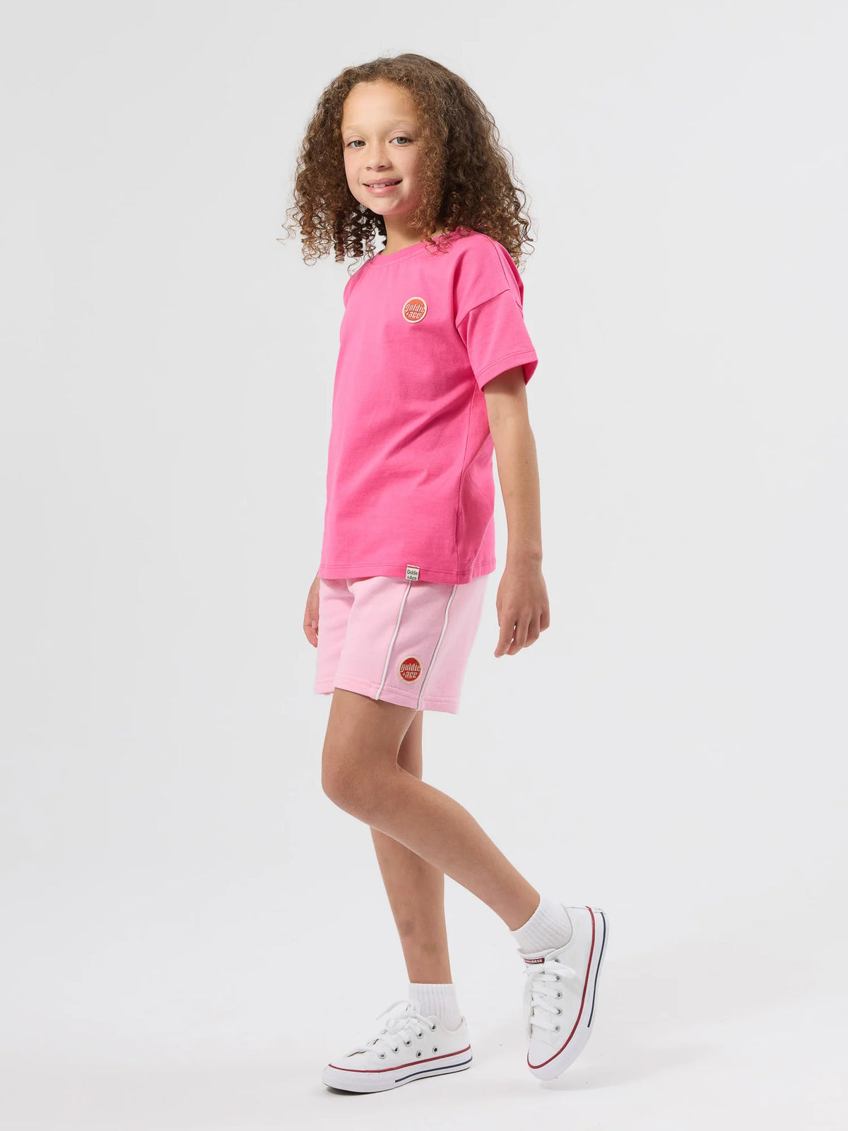 Piped Sweat Shorts - Pink | Goldie + Ace