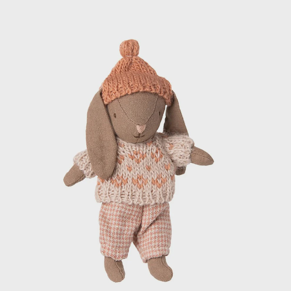 Winter Bunny Micro Brown - Rose | Maileg