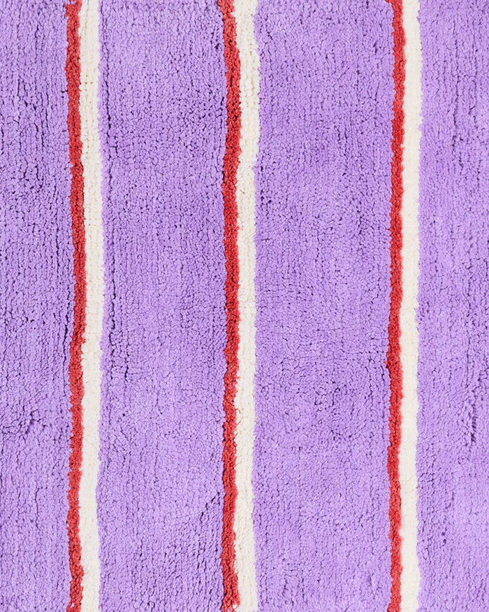 Lavender Field Stripe Bath Mat | Kip & Co