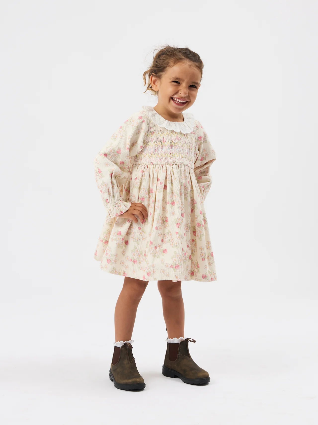 STRAWBERRY FIELDS SMOCK DRESS | Goldie + Ace