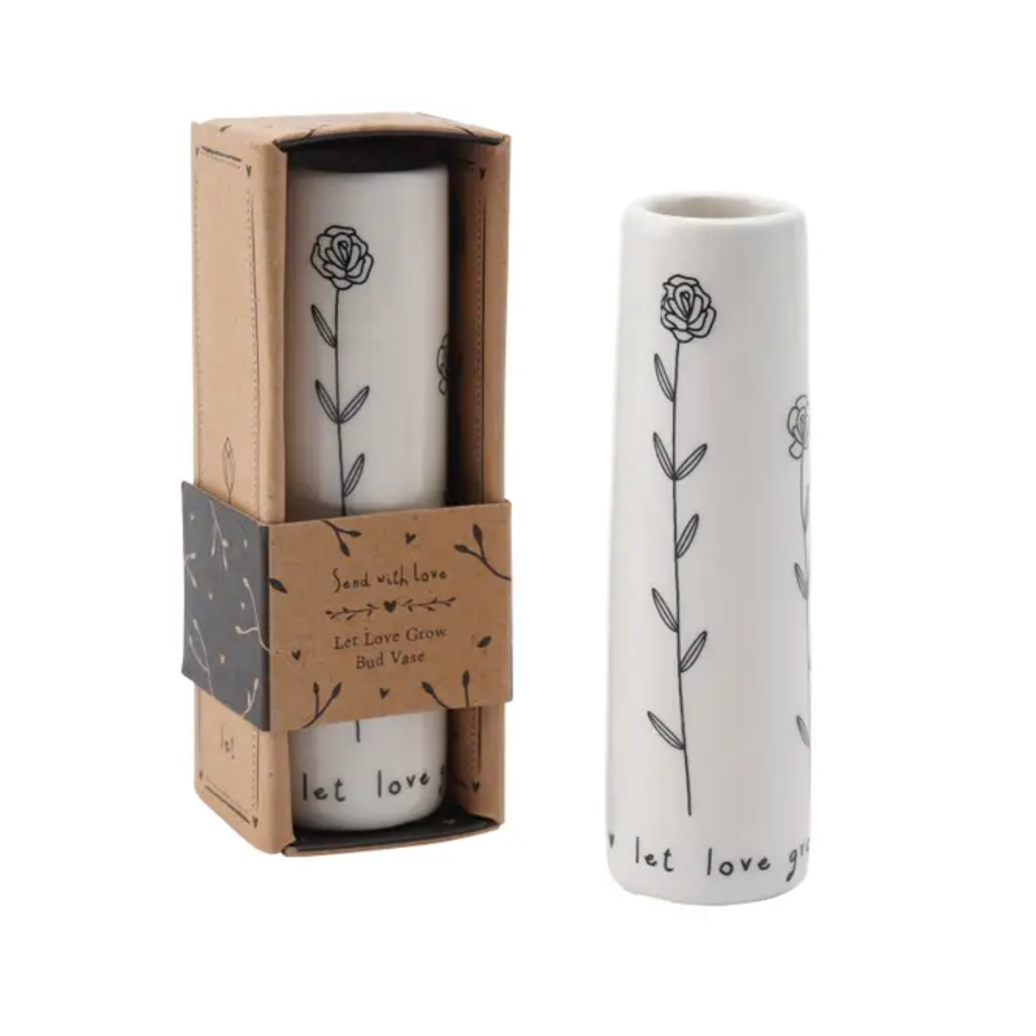 Mini Bud Vase - Let Love Grow | Send With Love