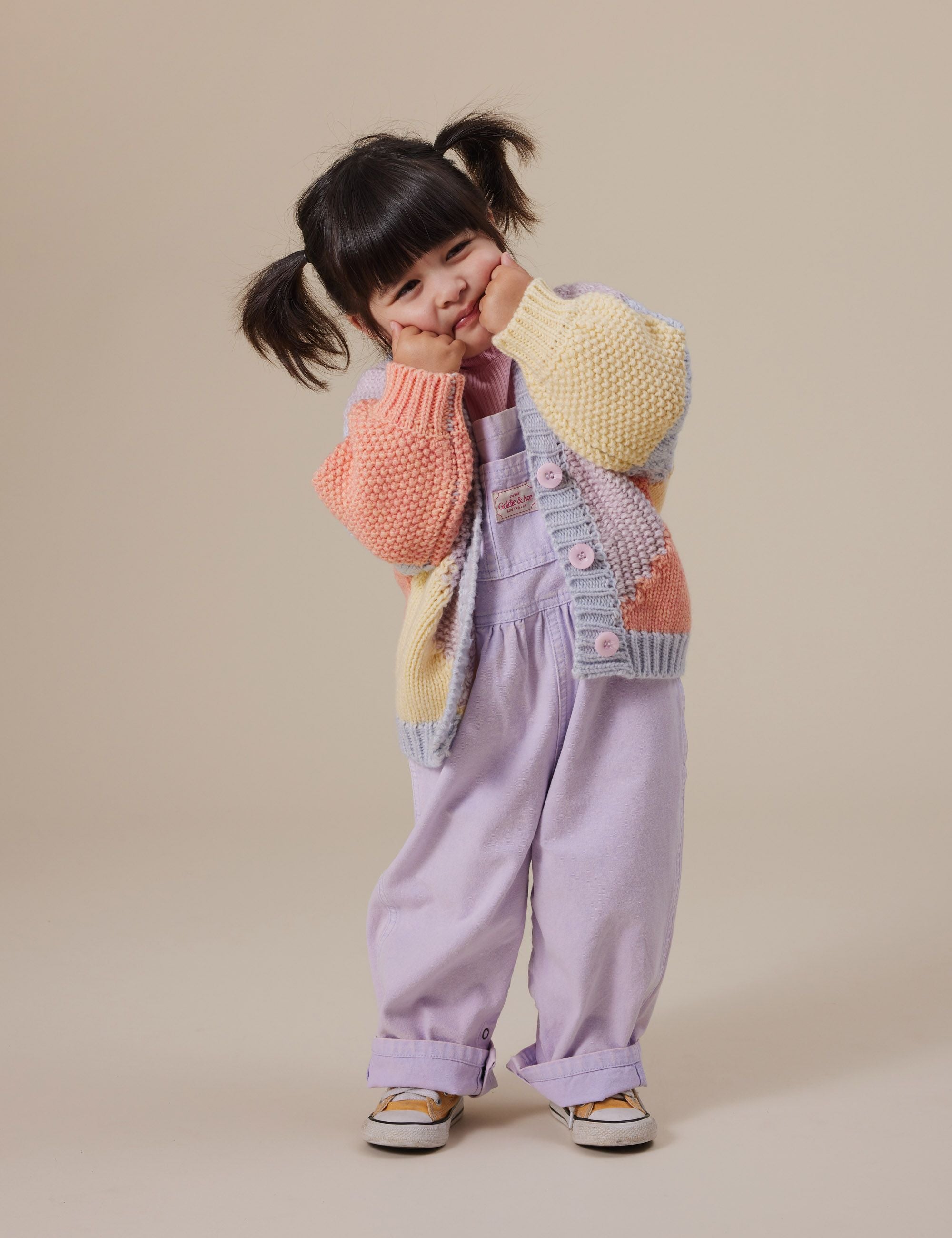 COLOUR BLOCK KNIT CARDIGAN | Goldie + Ace