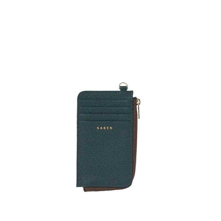 Winona Card Holder | Hunter Green | Saben