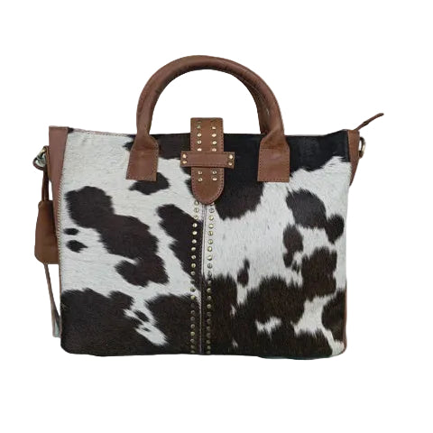 Amy-Lee Tote Bag - Brown & White | Watson & Dods