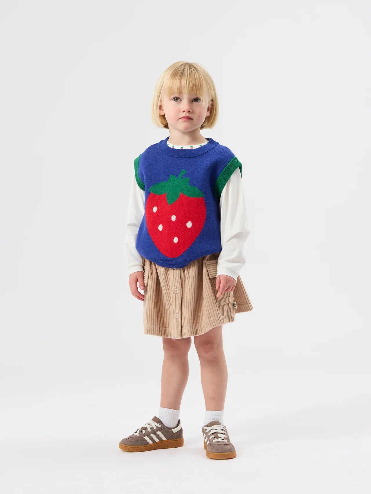 MINI STRAWBERRY LONG SLEEVE TOP | Goldie + Ace