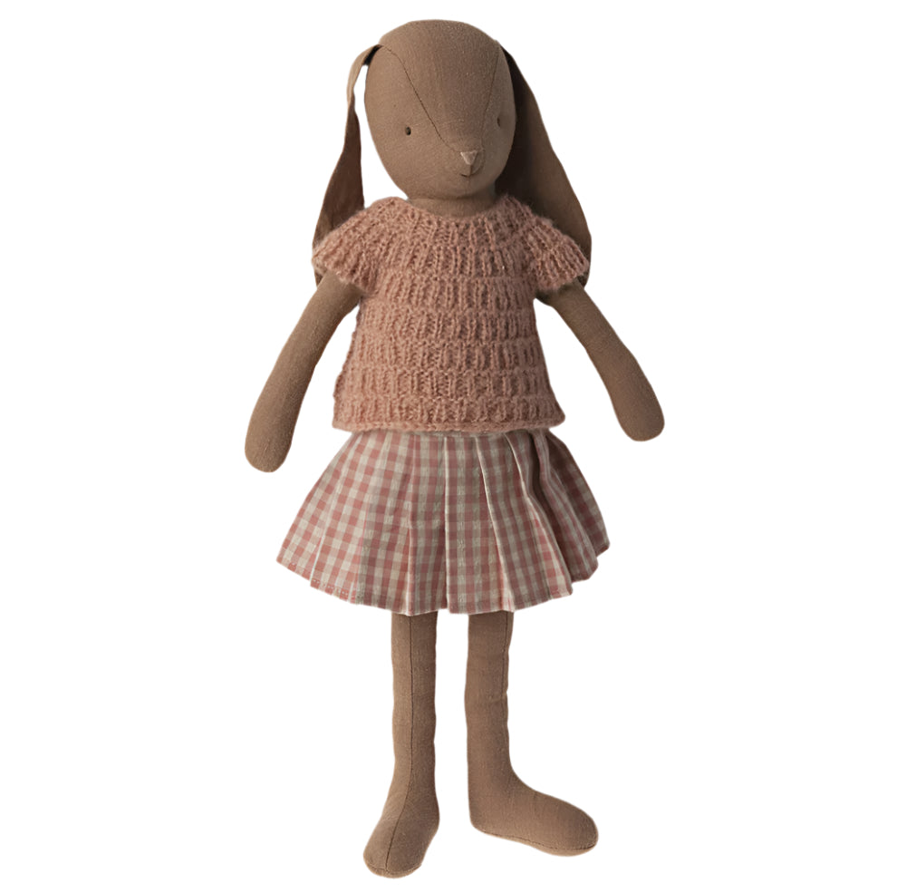 Bunny Size 3 Brown Shirt and Skirt | Maileg