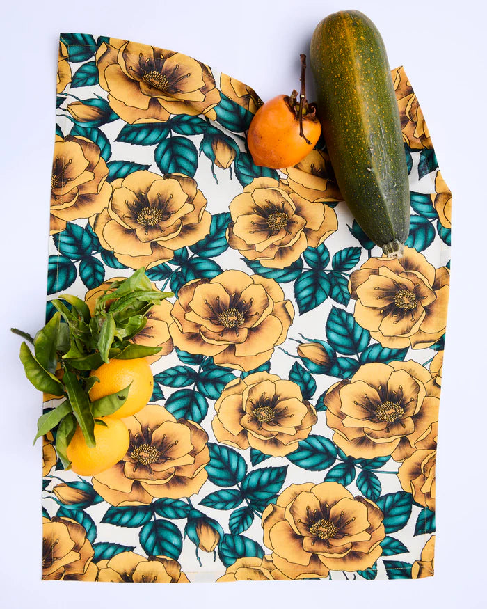Golden Peony Tea Towel | Kip & Co