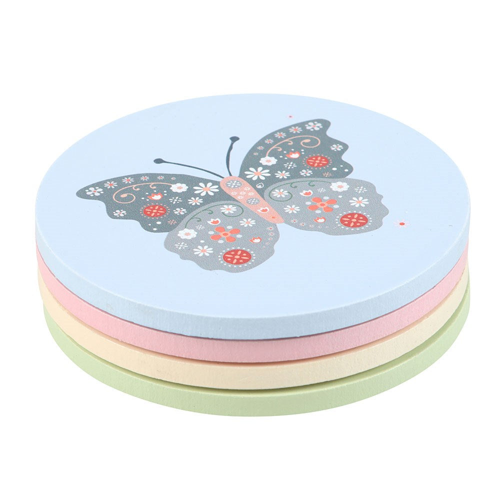 Floral Bug Coasters - Set of 4 | Nibble