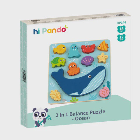 2 In 1 Balance Puzzle - Ocean | Hi Pando