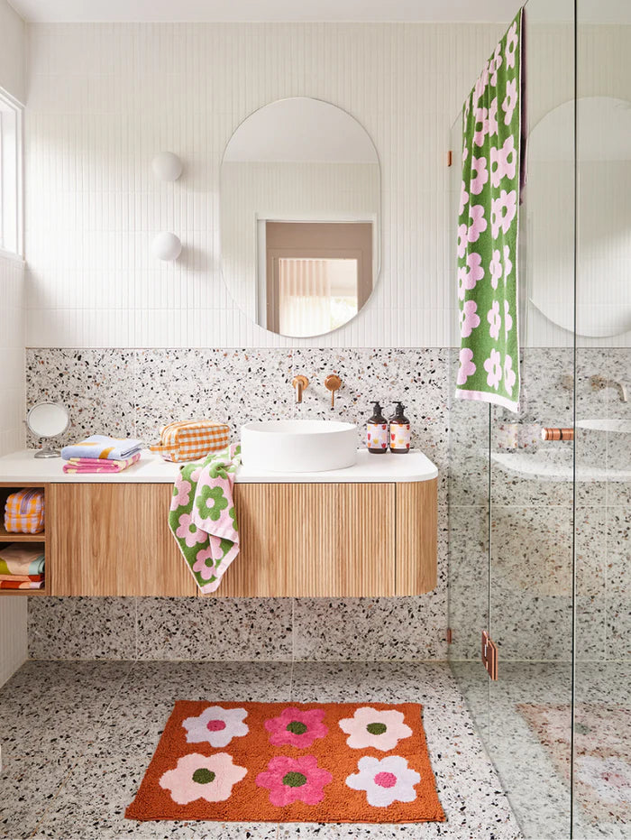 Flowerbed Bath Mat | Mosey Me