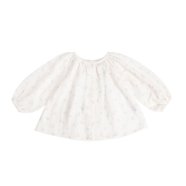 Organic Cotton Muslin Heather Blouse - Pauline Pink | Jamie Kay